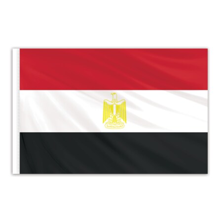 Egypt Indoor Nylon Flag 3'x5'